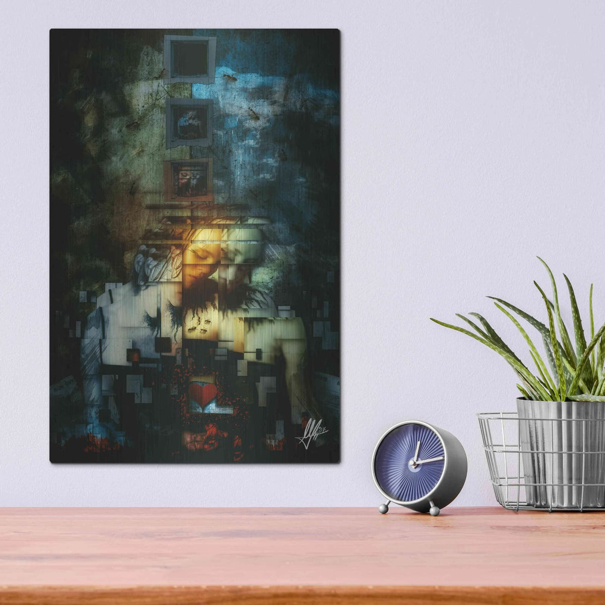 'Divided' by Mario Sanchez Nevado – Metal Wall Art, 12x16 room view