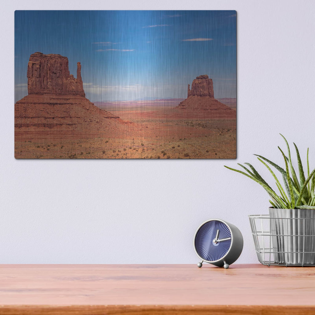 'Utah - Monument Valley' by Luxe Portfolio – Metal Wall Art, 16x12 room view