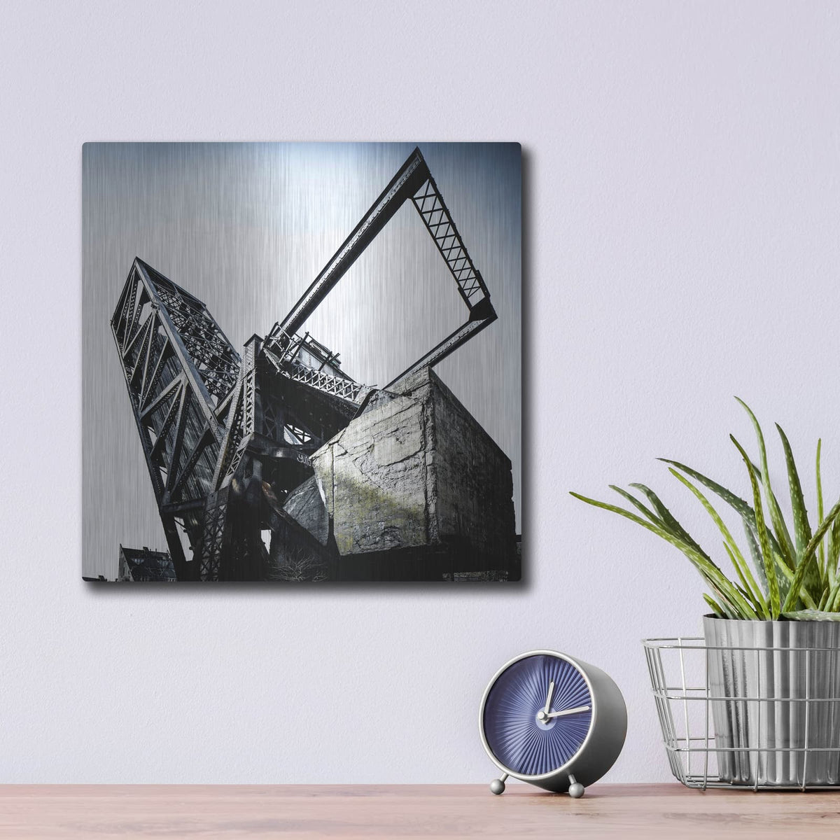 'Rust In Peace' by Luxe Portfolio – Metal Wall Art, 12x12 room view