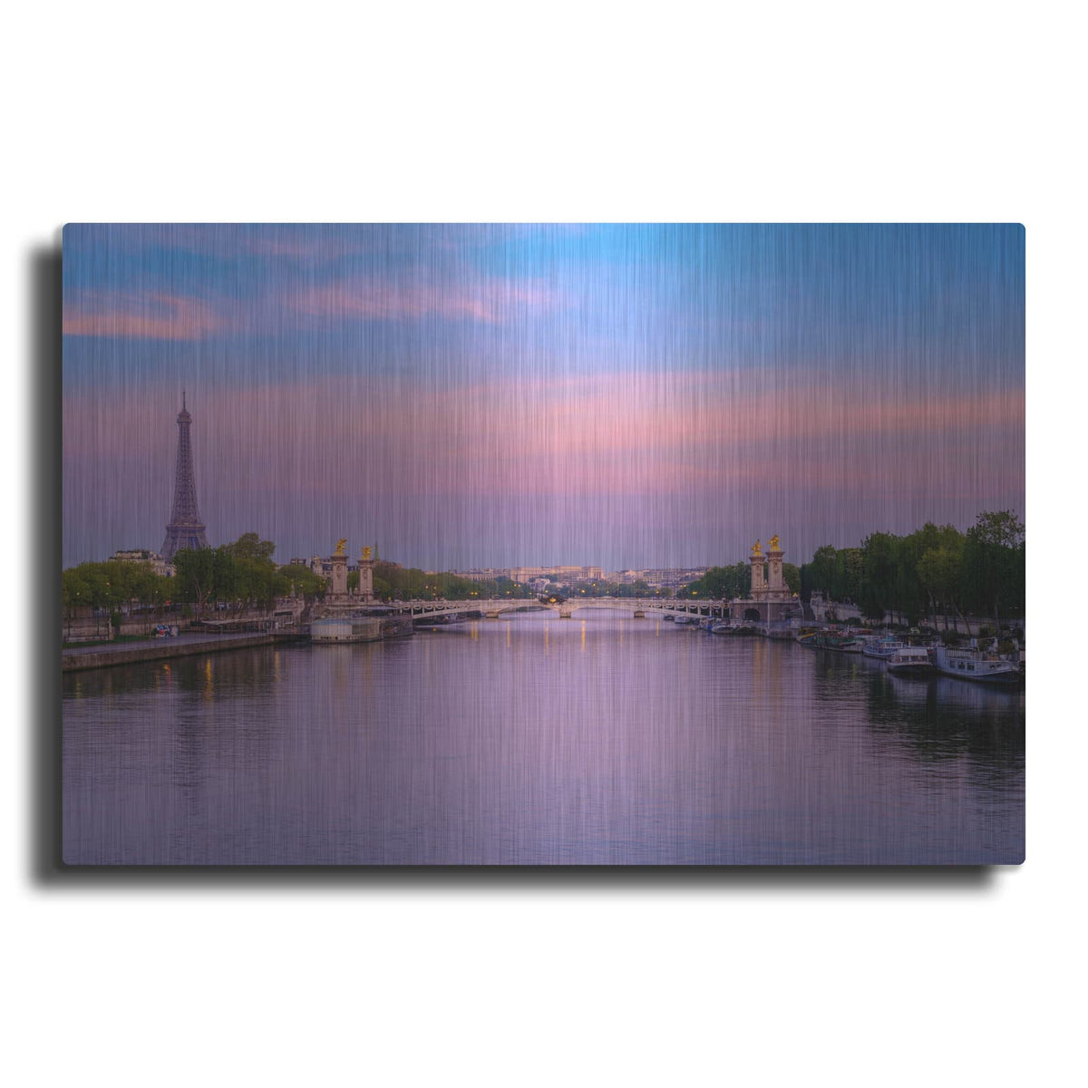 'Paris - Sunrise Over Seine' by Luxe Portfolio – Metal Wall Art