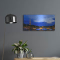 'Paris - Seine River' by Luxe Portfolio – Metal Wall Art, 24x12 room view