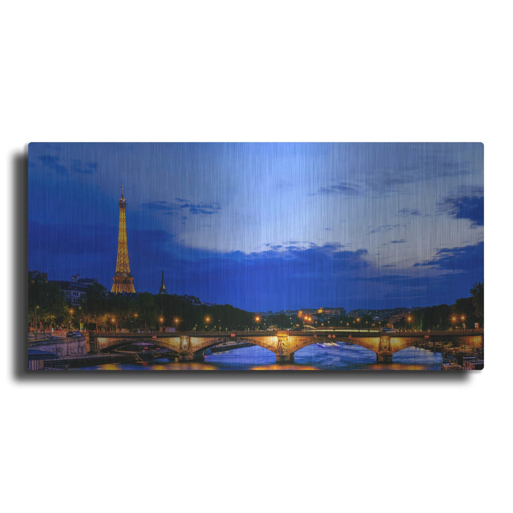 'Paris - Seine River' by Luxe Portfolio – Metal Wall Art