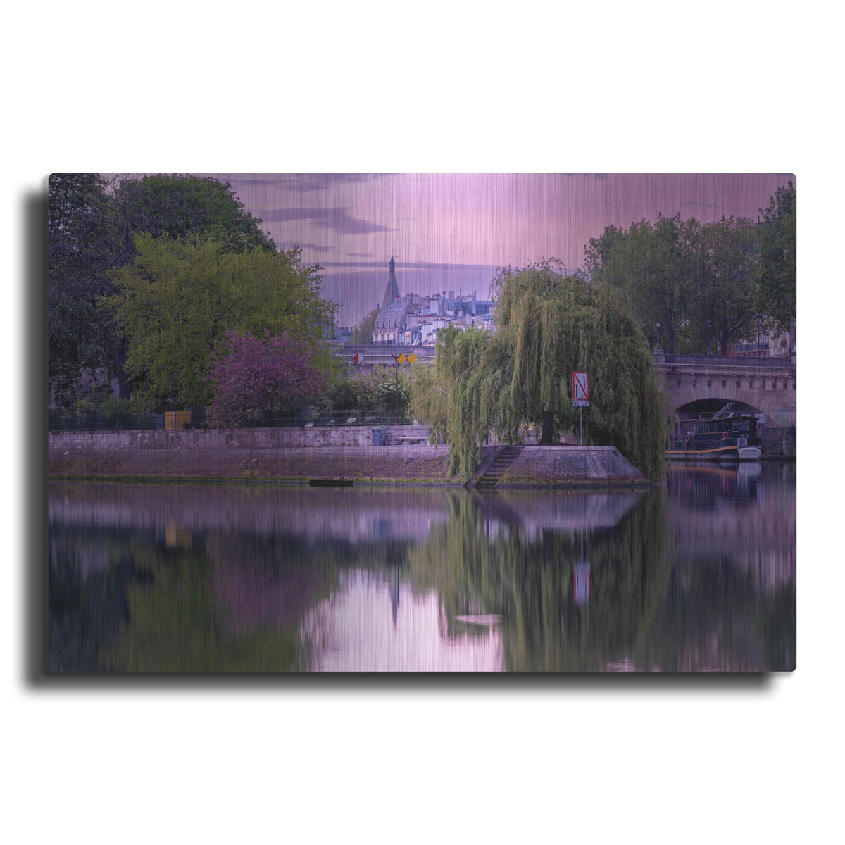 'Paris - Saule Pleureur De La Pointe' by Luxe Portfolio – Metal Wall Art
