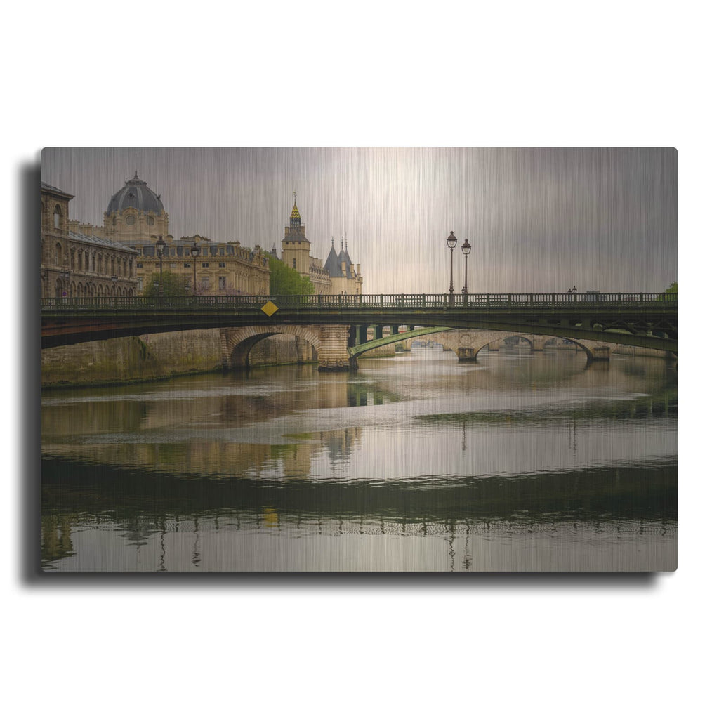 'Paris - Pont D'arcole Bridge' by Luxe Portfolio – Metal Wall Art
