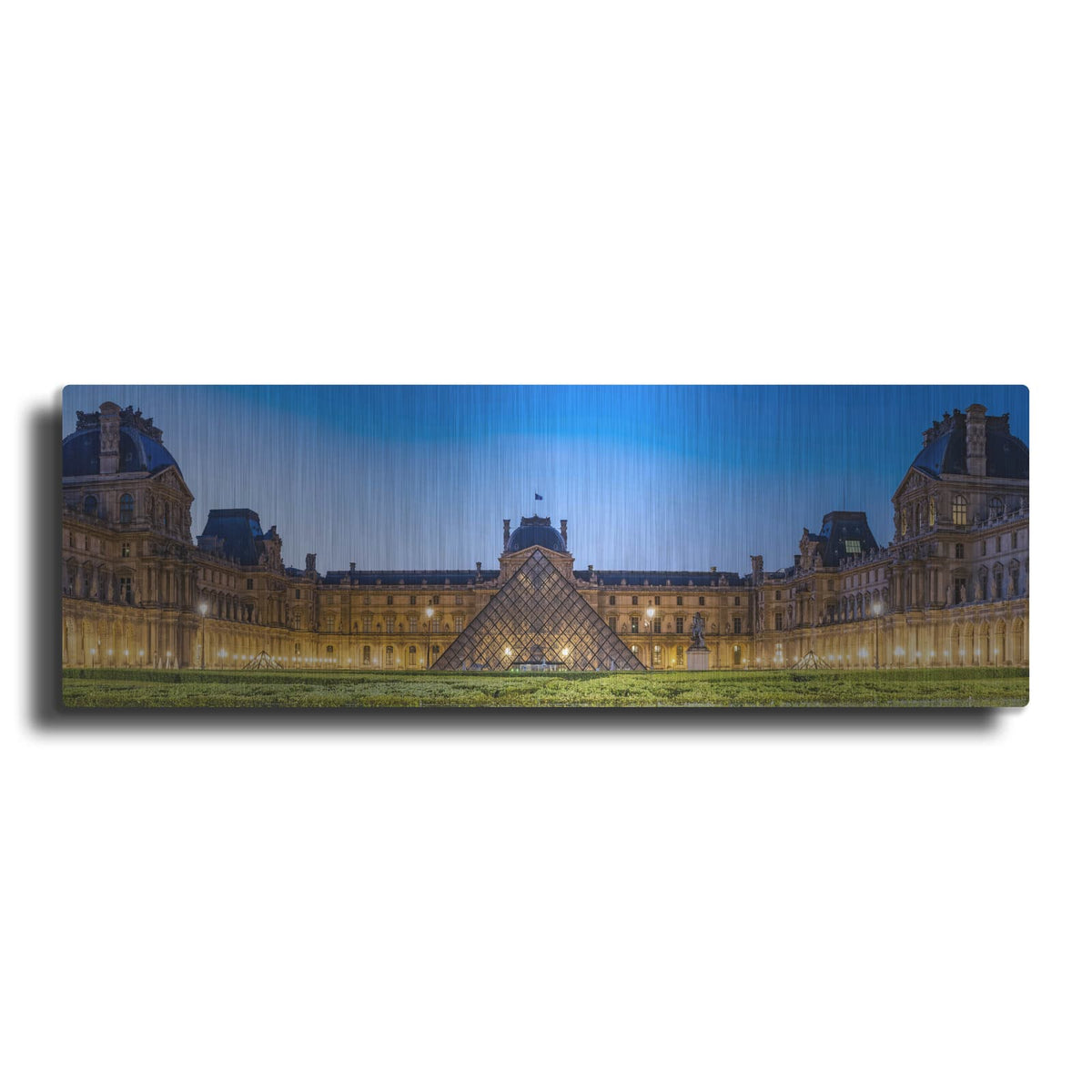 'Paris - Louvre Panorama' by Luxe Portfolio – Metal Wall Art