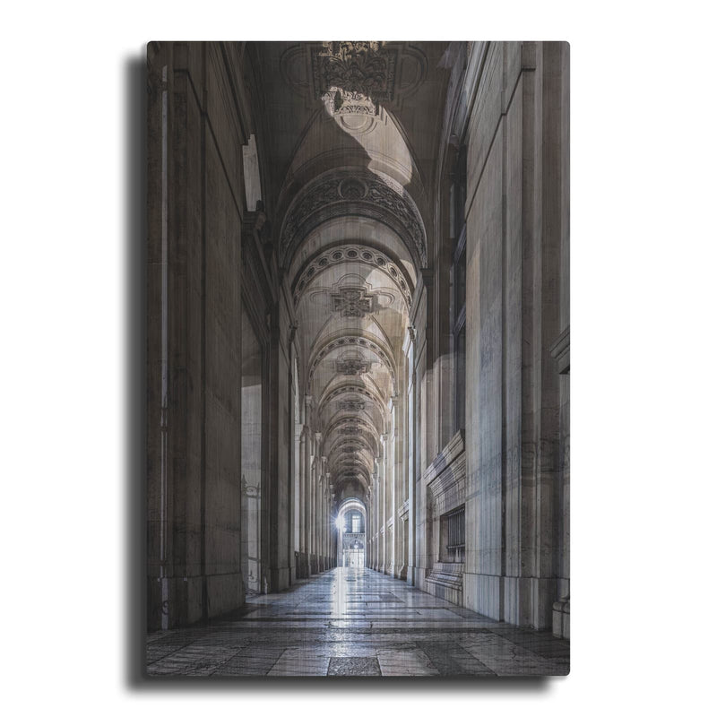 'Paris - Louvre Corridor' by Luxe Portfolio – Metal Wall Art