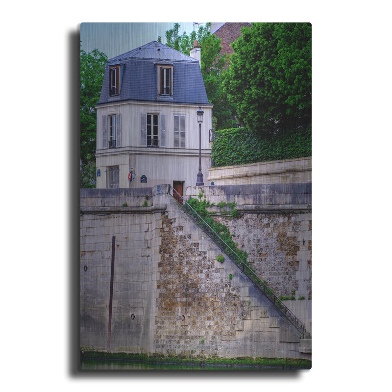 'Paris - House On Seine' by Luxe Portfolio – Metal Wall Art