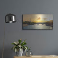 'Paris - Golden Sunset Panorama' by Luxe Portfolio – Metal Wall Art, 24x12 room view