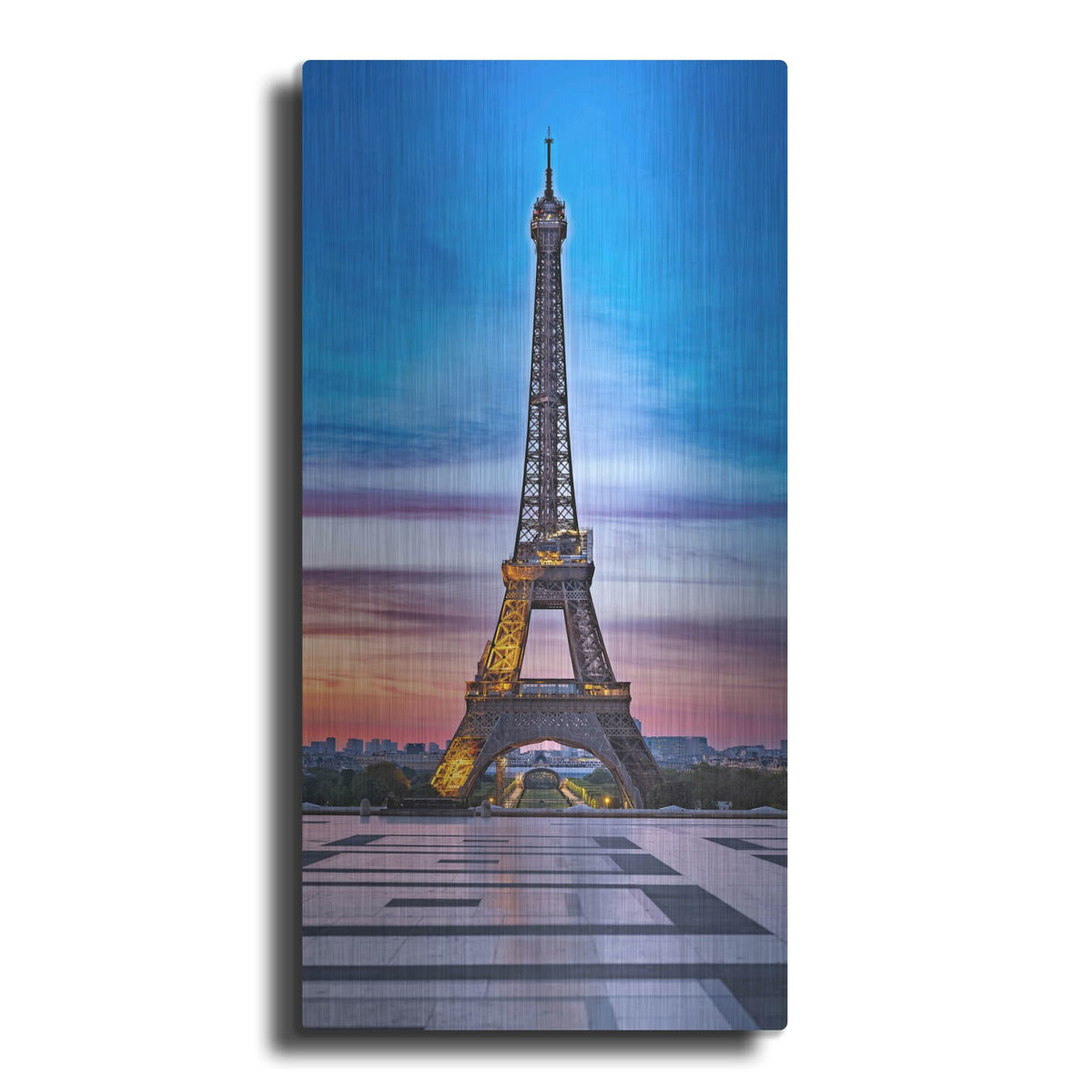 'Paris - Eiffel Tower - Sunrise' by Luxe Portfolio – Metal Wall Art