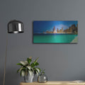 'Chicago Panorama' by Luxe Portfolio – Metal Wall Art, 24x12 room view