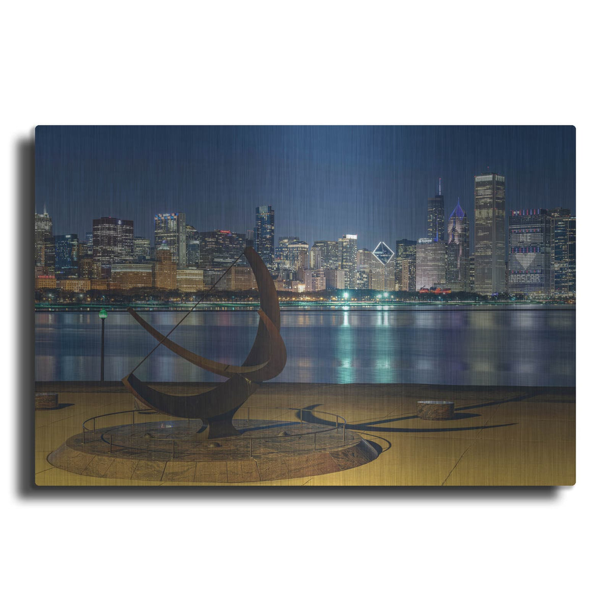 'Chicago - Sundial' by Luxe Portfolio – Metal Wall Art