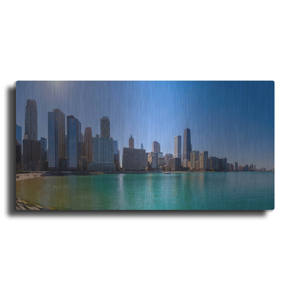 'Chicago - Oak Street Beach Afternoon' by Luxe Portfolio – Metal Wall Art