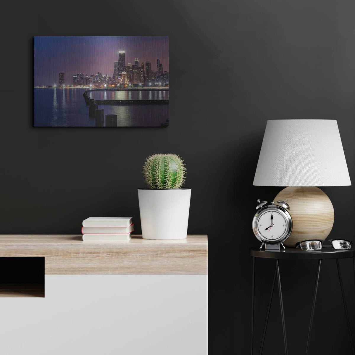 'Chicago - North Beach' by Luxe Portfolio – Metal Wall Art, 24x16 room view