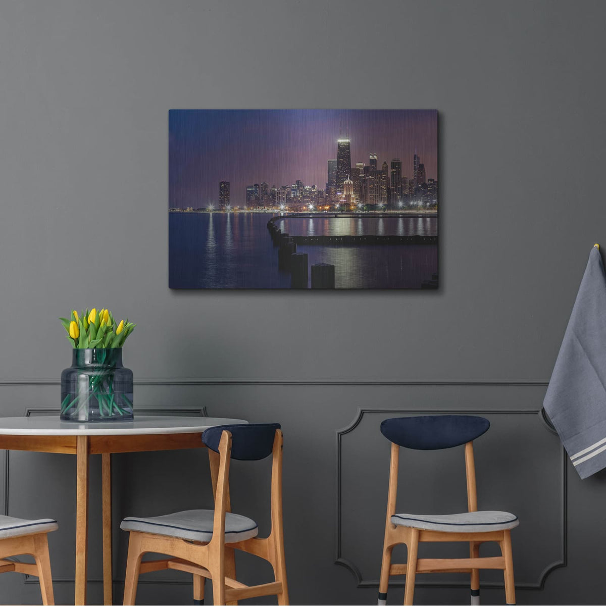 'Chicago - North Beach' by Luxe Portfolio – Metal Wall Art, 36x24 room view