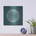 'Circles' by Incado – Metal Wall Art, 12x12 room view