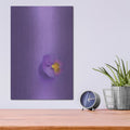 'Lavender Pansy' by Incado – Metal Wall Art, 12x16 room view