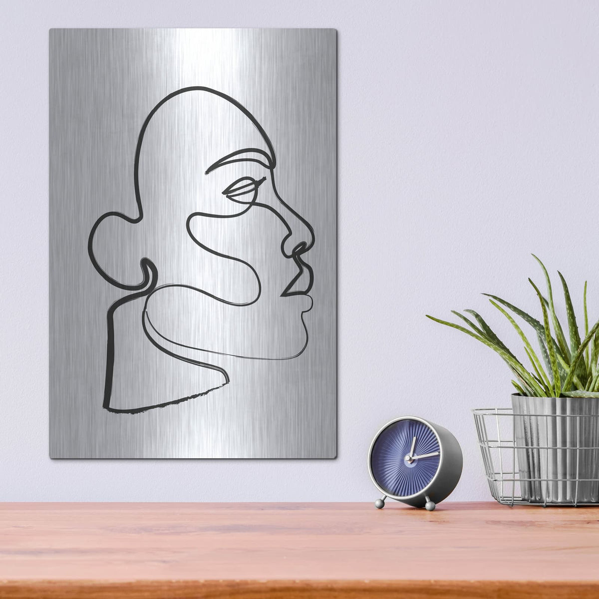 'Silhouette3' by Incado – Metal Wall Art, 12x16 room view