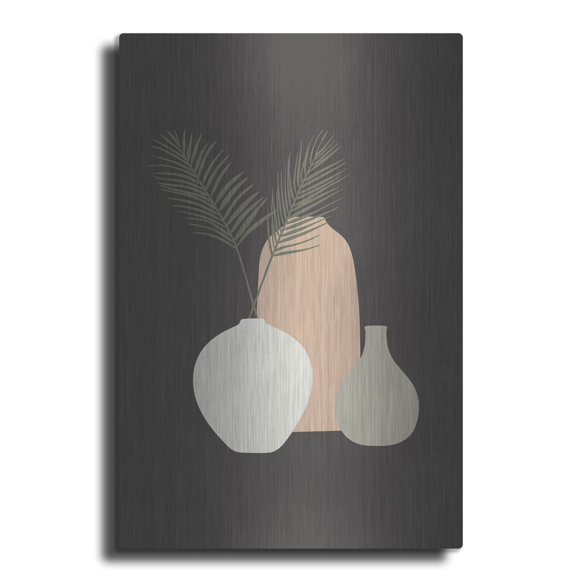 'Three Vases 4' by Incado – Metal Wall Art