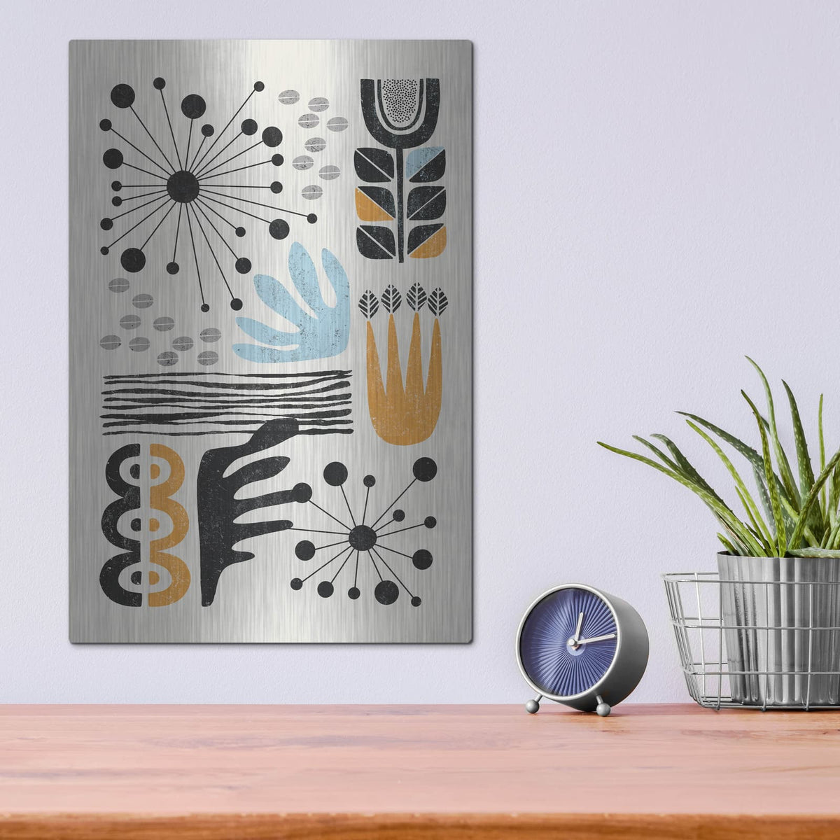 'Abstract Garden 2' by Ioana Horvat – Metal Wall Art, 12x16 room view