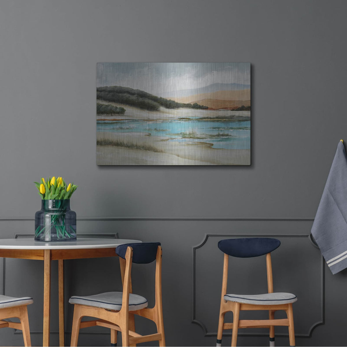 'Along The Lake Side Trail' by Ioana Horvat – Metal Wall Art, 36x24 room view