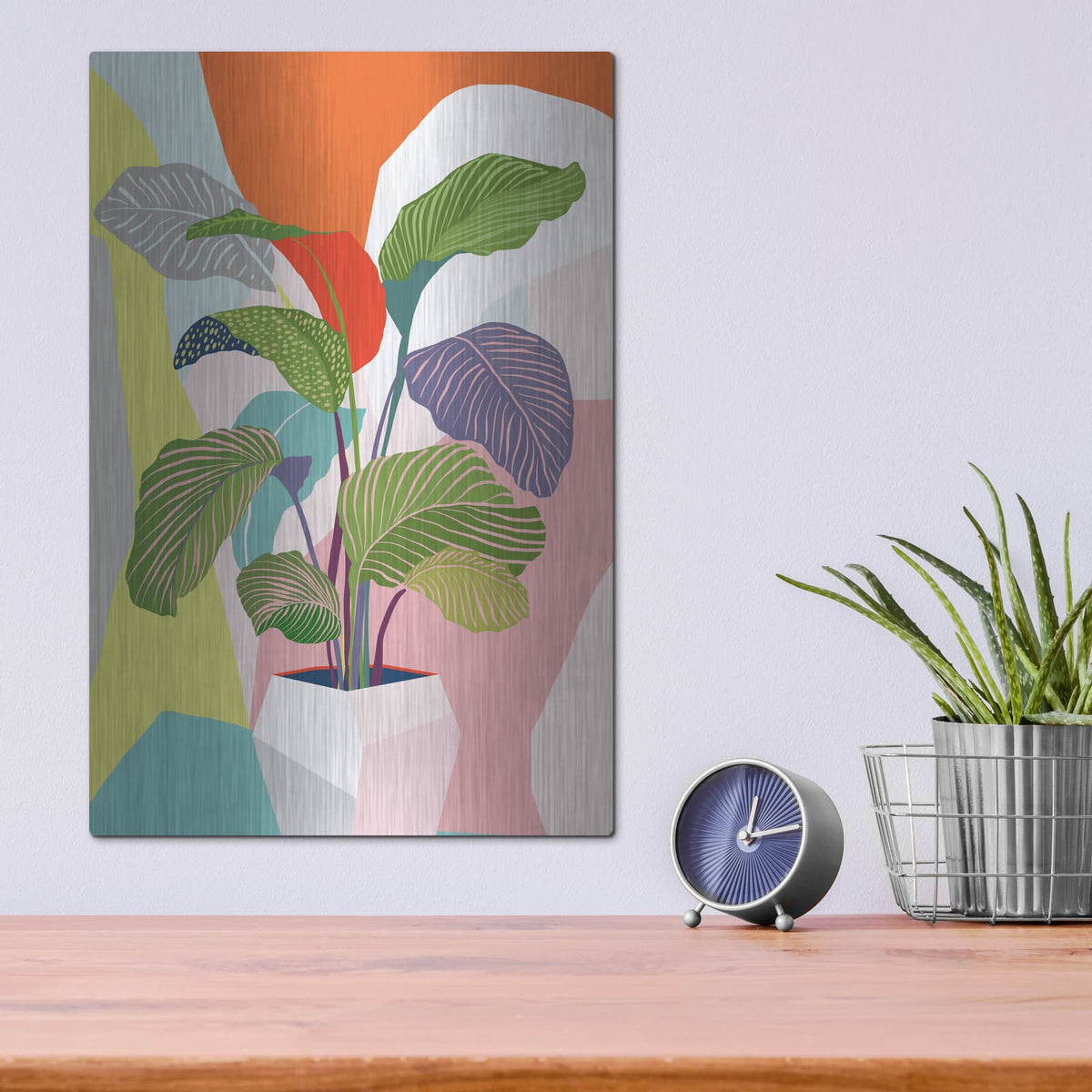 'Exotic Plant' by Ioana Horvat – Metal Wall Art, 12x16 room view