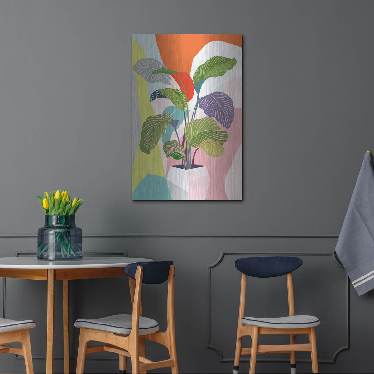 'Exotic Plant' by Ioana Horvat – Metal Wall Art, 24x36 room view