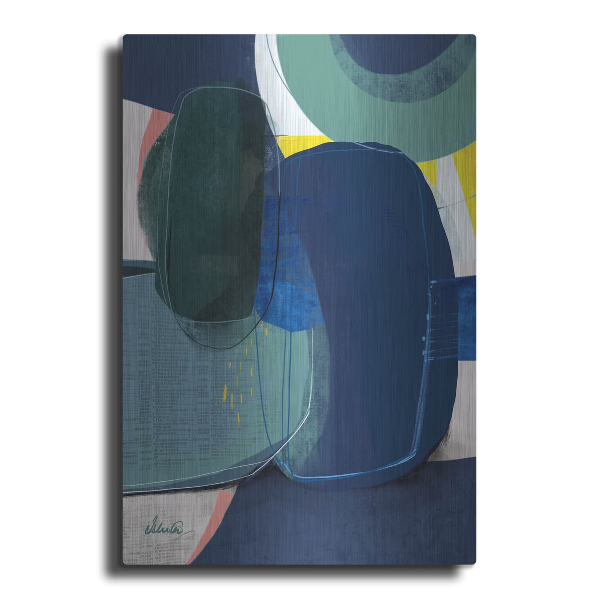 'Green Fields 1' by Ishita Banerjee – Metal Wall Art