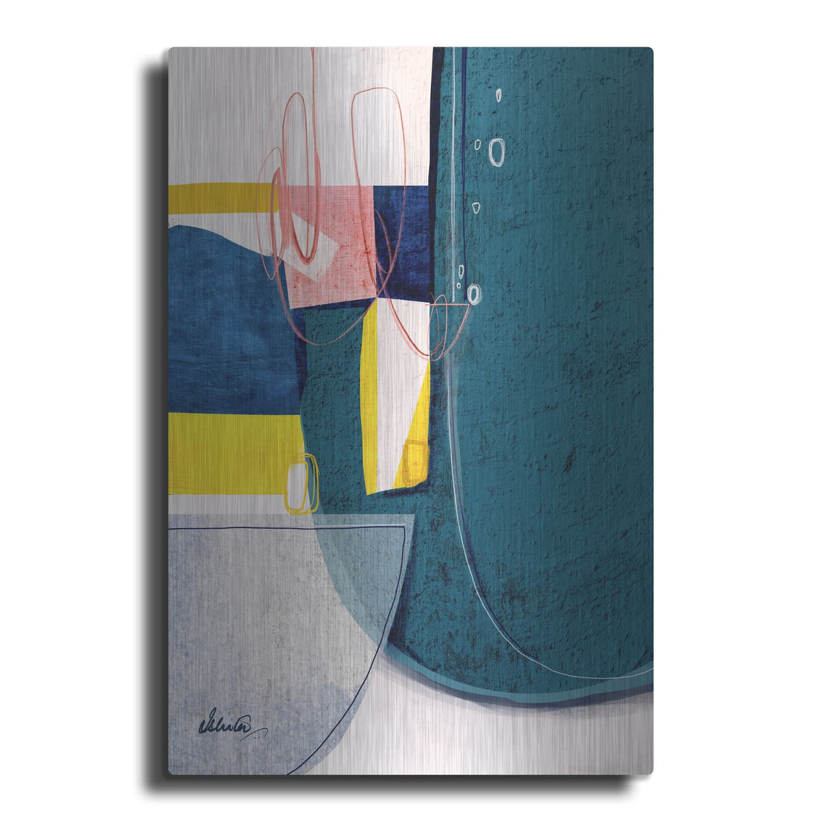 'Green Fields 2' by Ishita Banerjee – Metal Wall Art