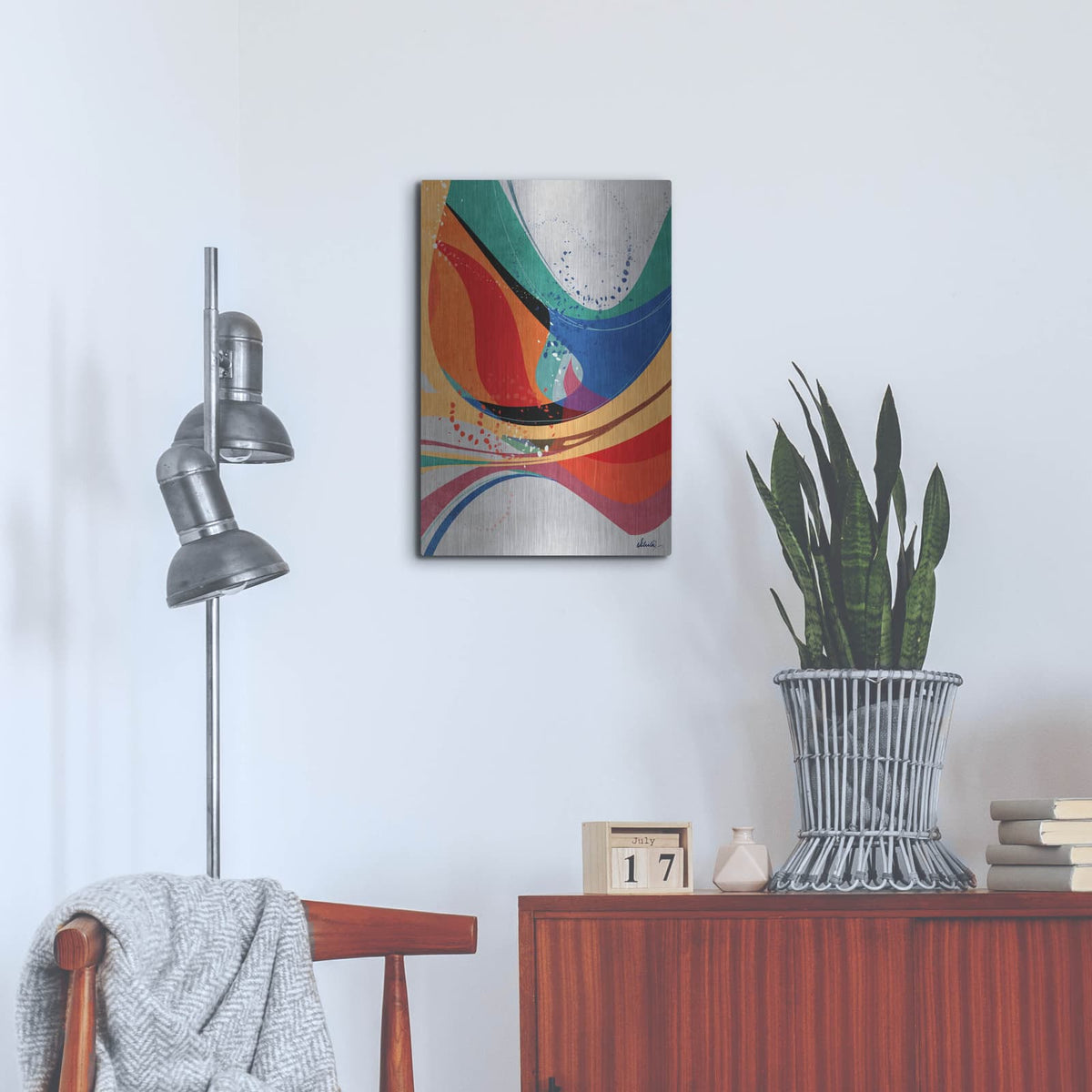 'Heat Wave' by Ishita Banerjee – Metal Wall Art, 16x24 room view