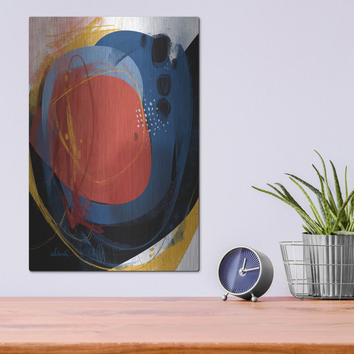 'Heat' by Ishita Banerjee – Metal Wall Art, 12x16 room view