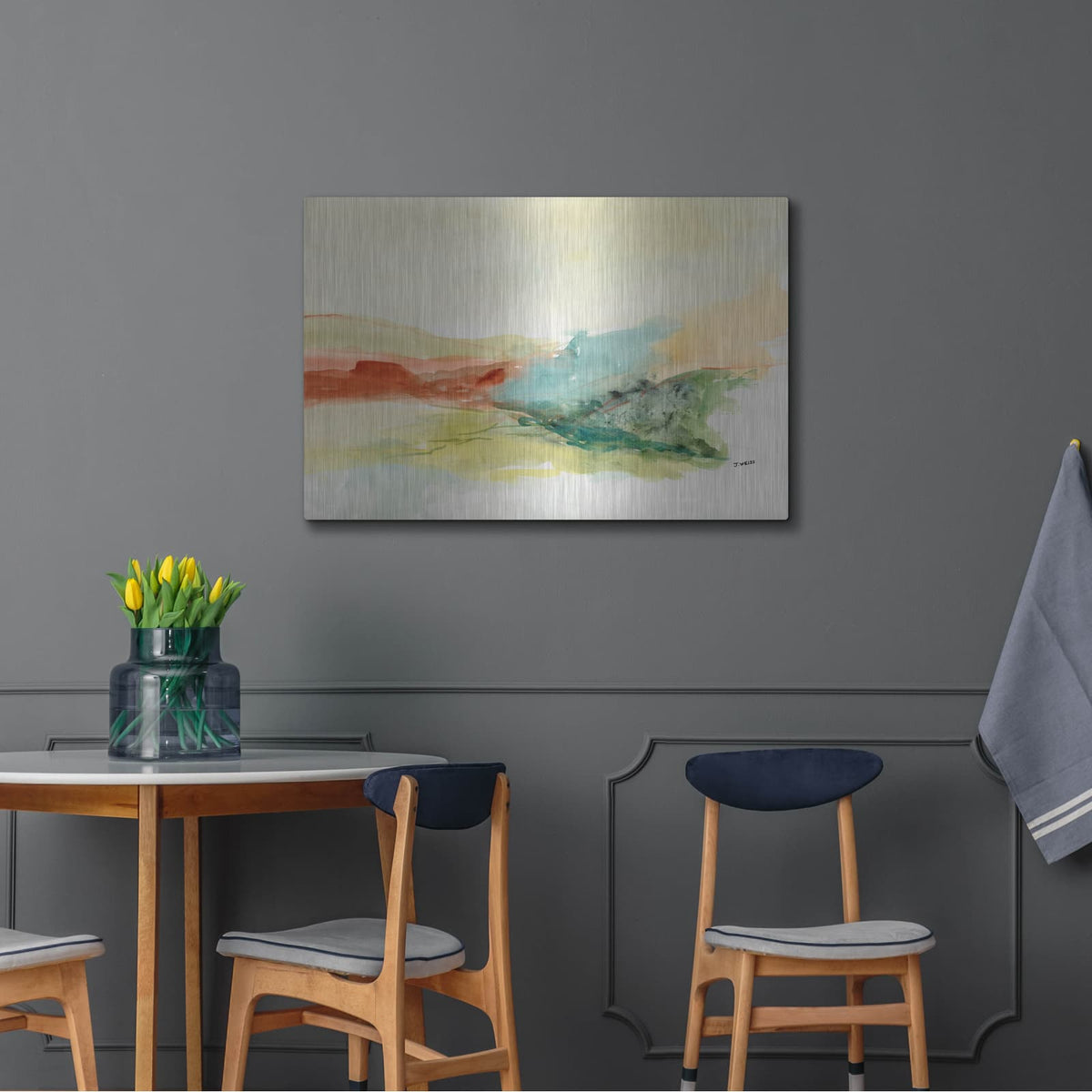 'Land Contours No. 3' by Jan Weiss – Metal Wall Art, 36x24 room view