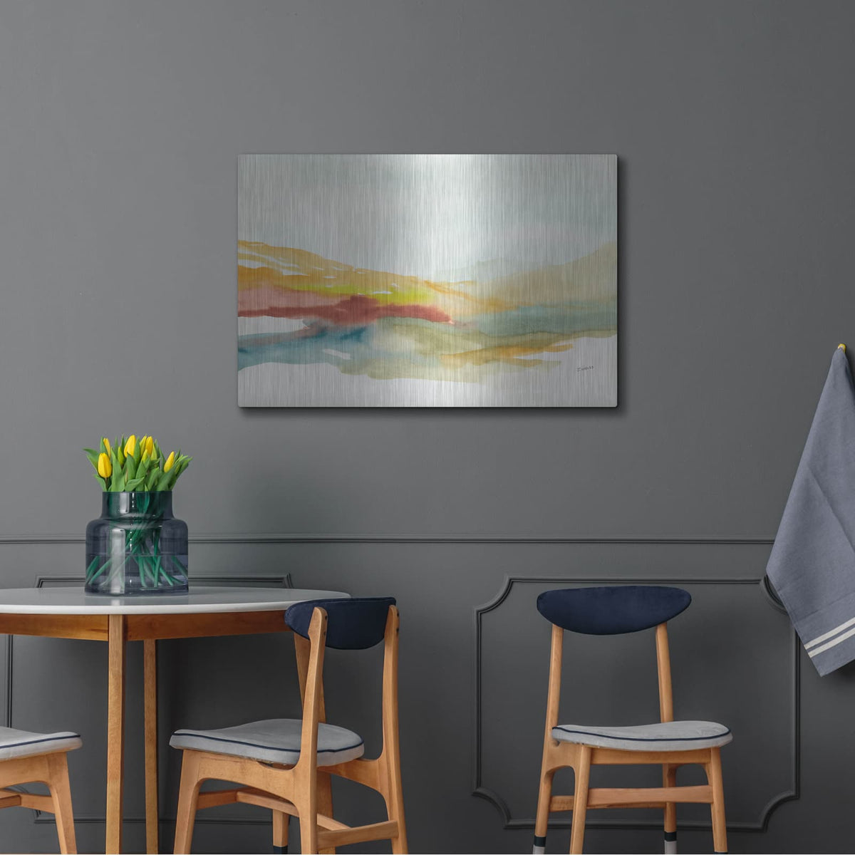 'Land Contours No. 4' by Jan Weiss – Metal Wall Art, 36x24 room view