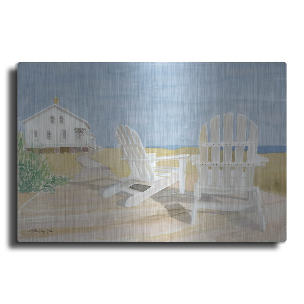 'Beach Chairs 1' by Stellar Design Studio – Metal Wall Art