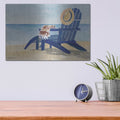 'Beach Chairs 2' by Stellar Design Studio – Metal Wall Art, 16x12 room view