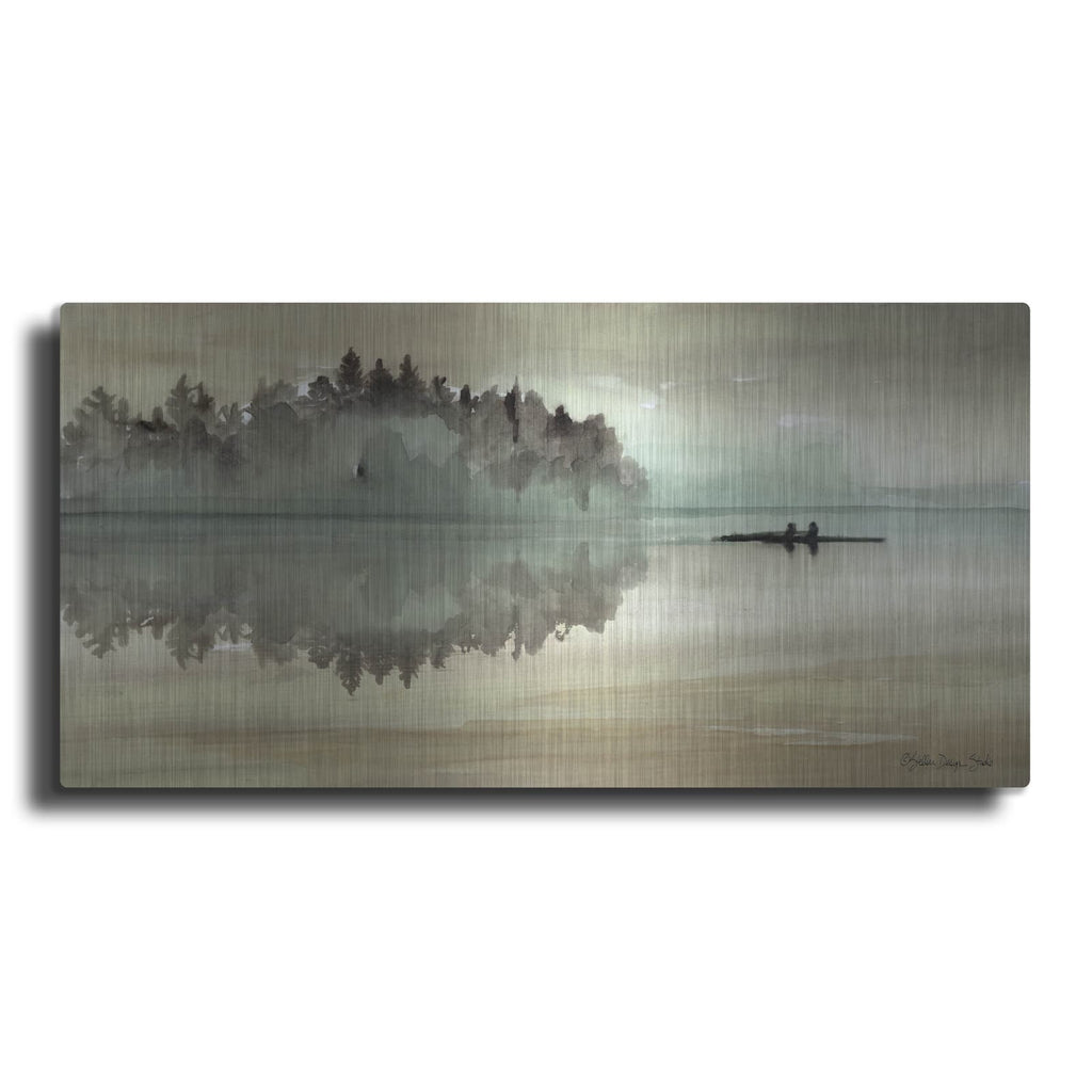 'Lake Fishing I' by Stellar Design Studio – Metal Wall Art
