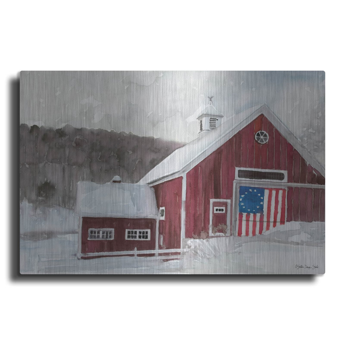 'American Barn' by Stellar Design Studio – Metal Wall Art