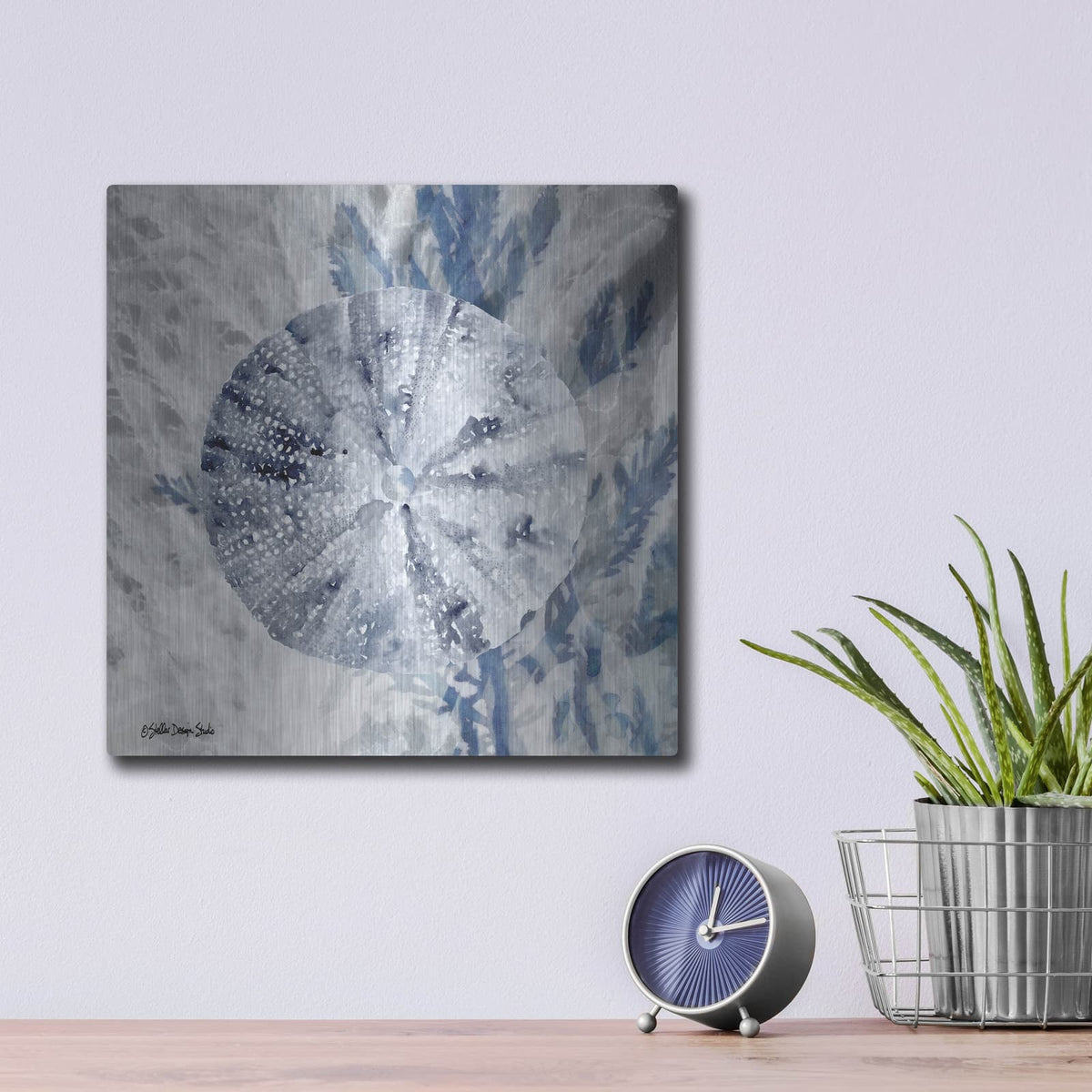 'Ocean Collection 2' by Stellar Design Studio – Metal Wall Art, 12x12 room view