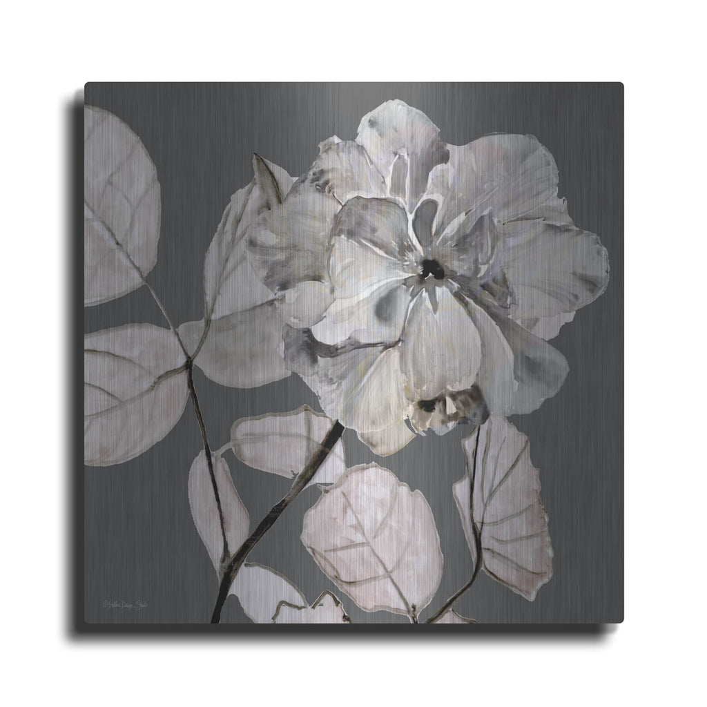 'Floral in Gray 1' by Stellar Design Studio – Metal Wall Art