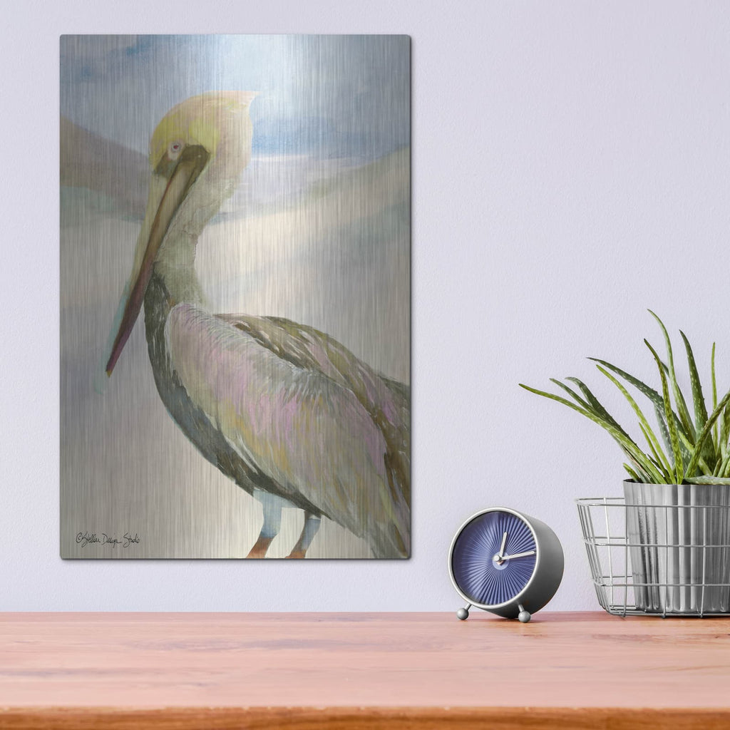 'Pelican 2' by Stellar Design Studio – Metal Wall Art, 12x16 room view