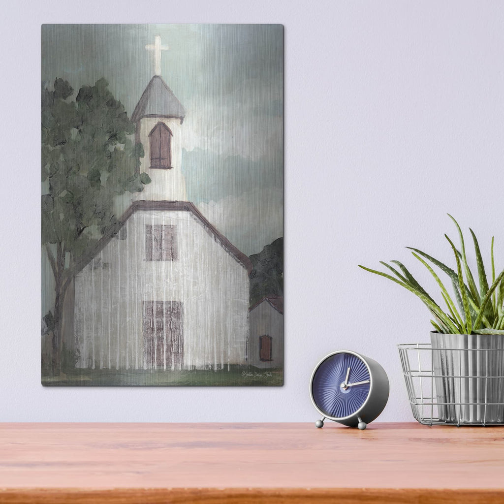 'Church 2' by Stellar Design Studio – Metal Wall Art, 12x16 room view
