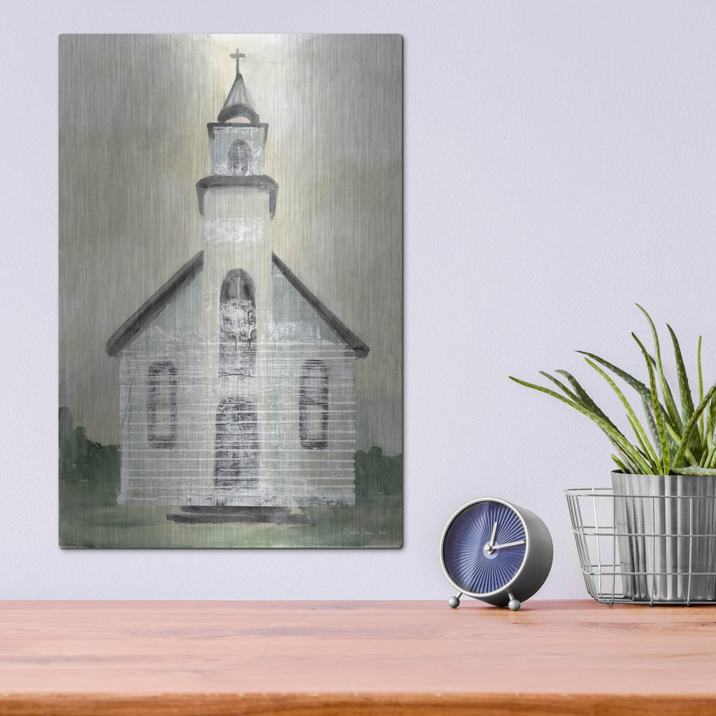 'Church 4' by Stellar Design Studio – Metal Wall Art, 12x16 room view