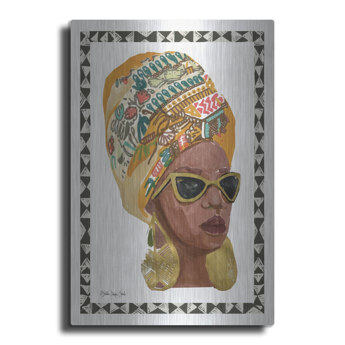 'Side Portrait 1' by Stellar Design Studio – Metal Wall Art