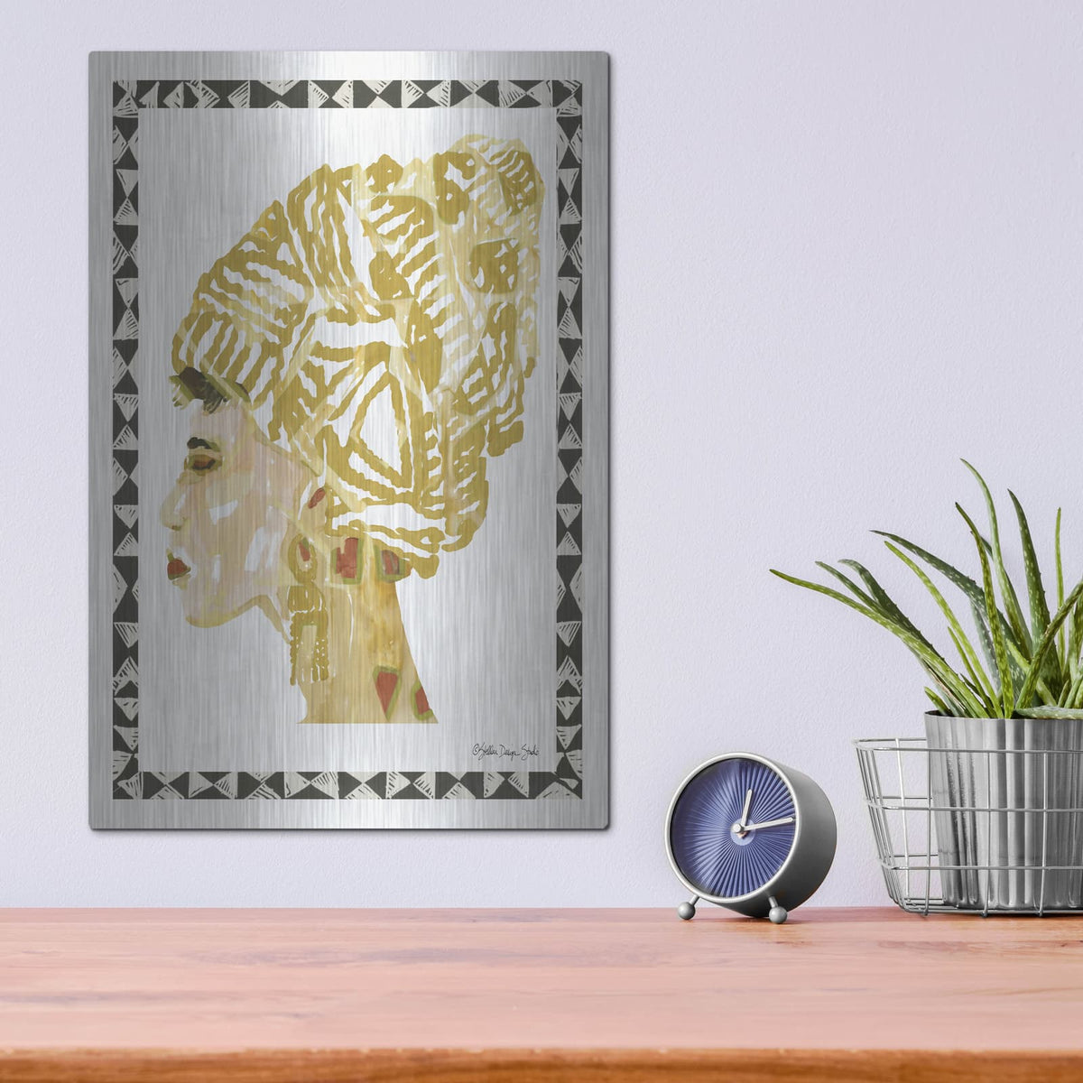 'Side Portrait 2' by Stellar Design Studio – Metal Wall Art, 12x16 room view
