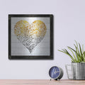'Zen Season's Greeting Heart' by Cindy Jacobs – Metal Wall Art, 12x12 room view