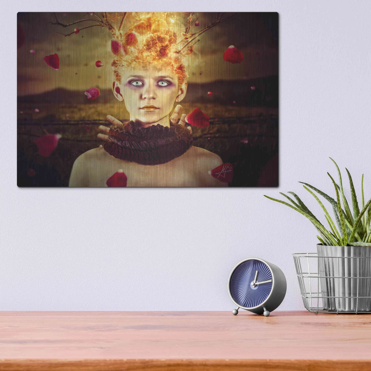 'Enjoy The Silence' by Mario Sanchez Nevado – Metal Wall Art, 16x12 room view