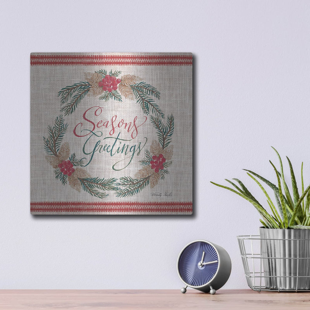 'Family is Love' by Cindy Jacobs – Metal Wall Art, 12x12 room view