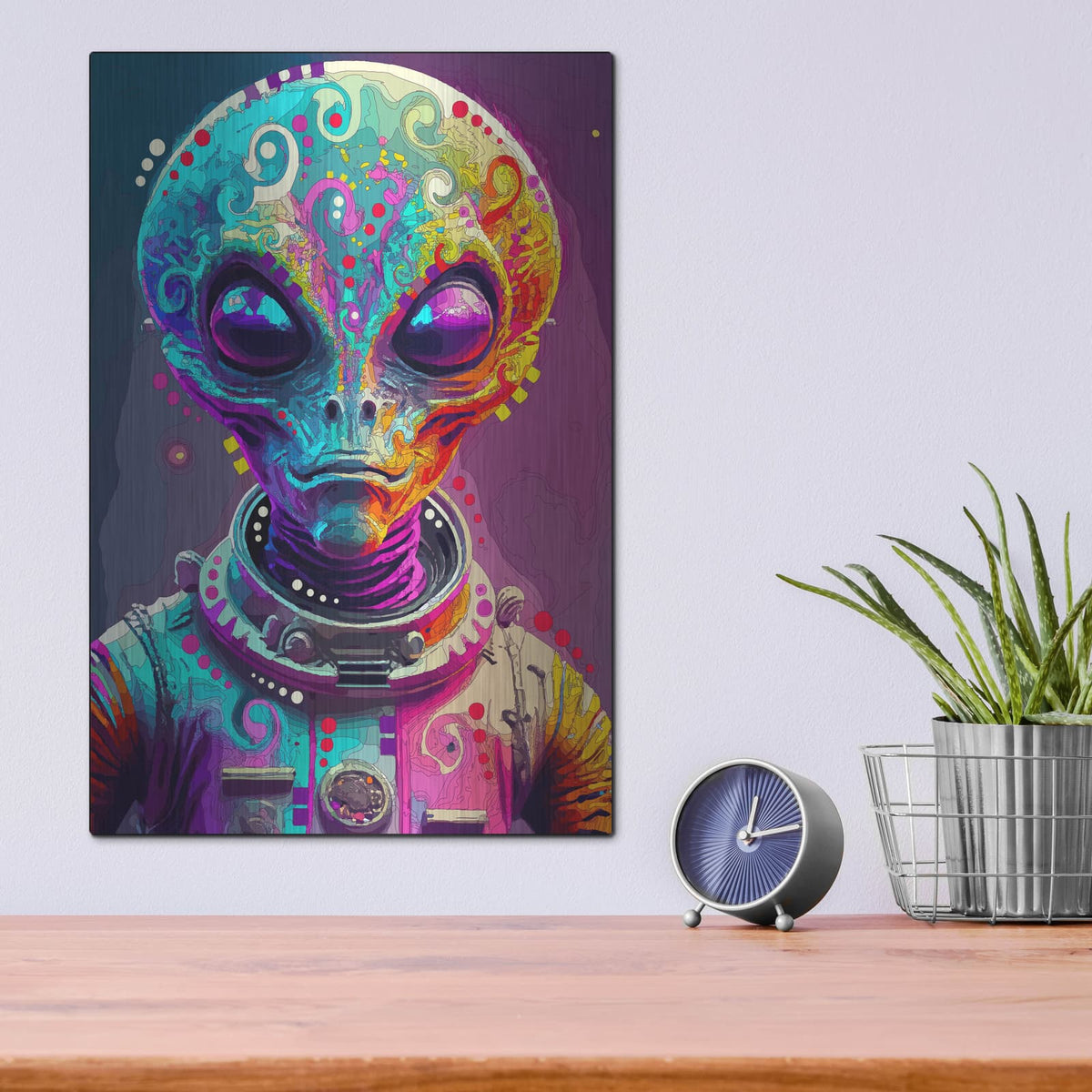'Alien' by Dean Russo – Metal Wall Art, 12x16 room view