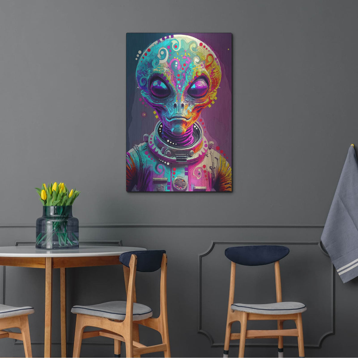 'Alien' by Dean Russo – Metal Wall Art, 24x36 room view