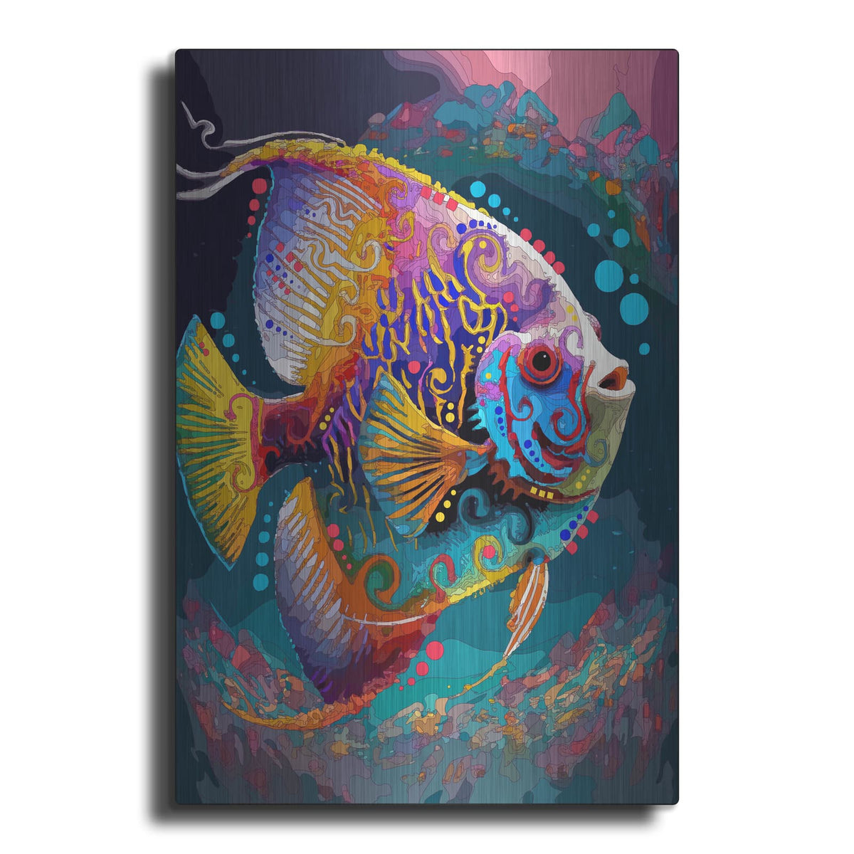 'Angelfish' by Dean Russo – Metal Wall Art