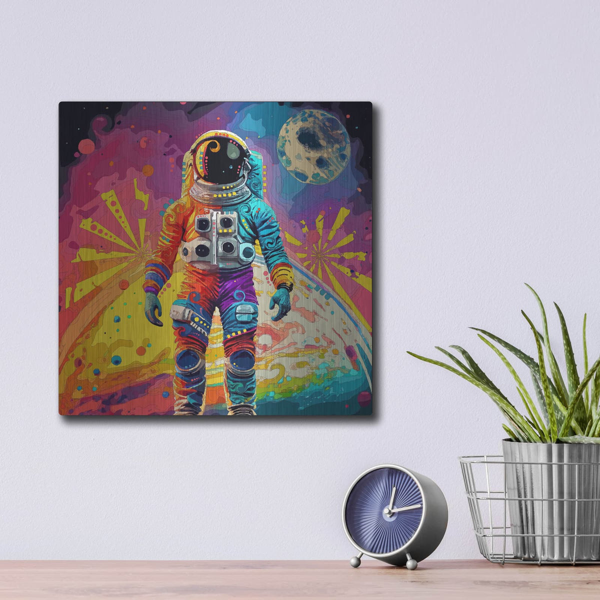 'Astronaut' by Dean Russo – Metal Wall Art, 12x12 room view
